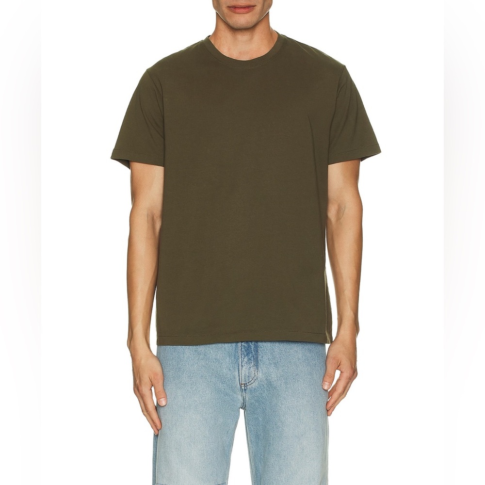 Frame Denim Dark Green Short Sleeve Tee